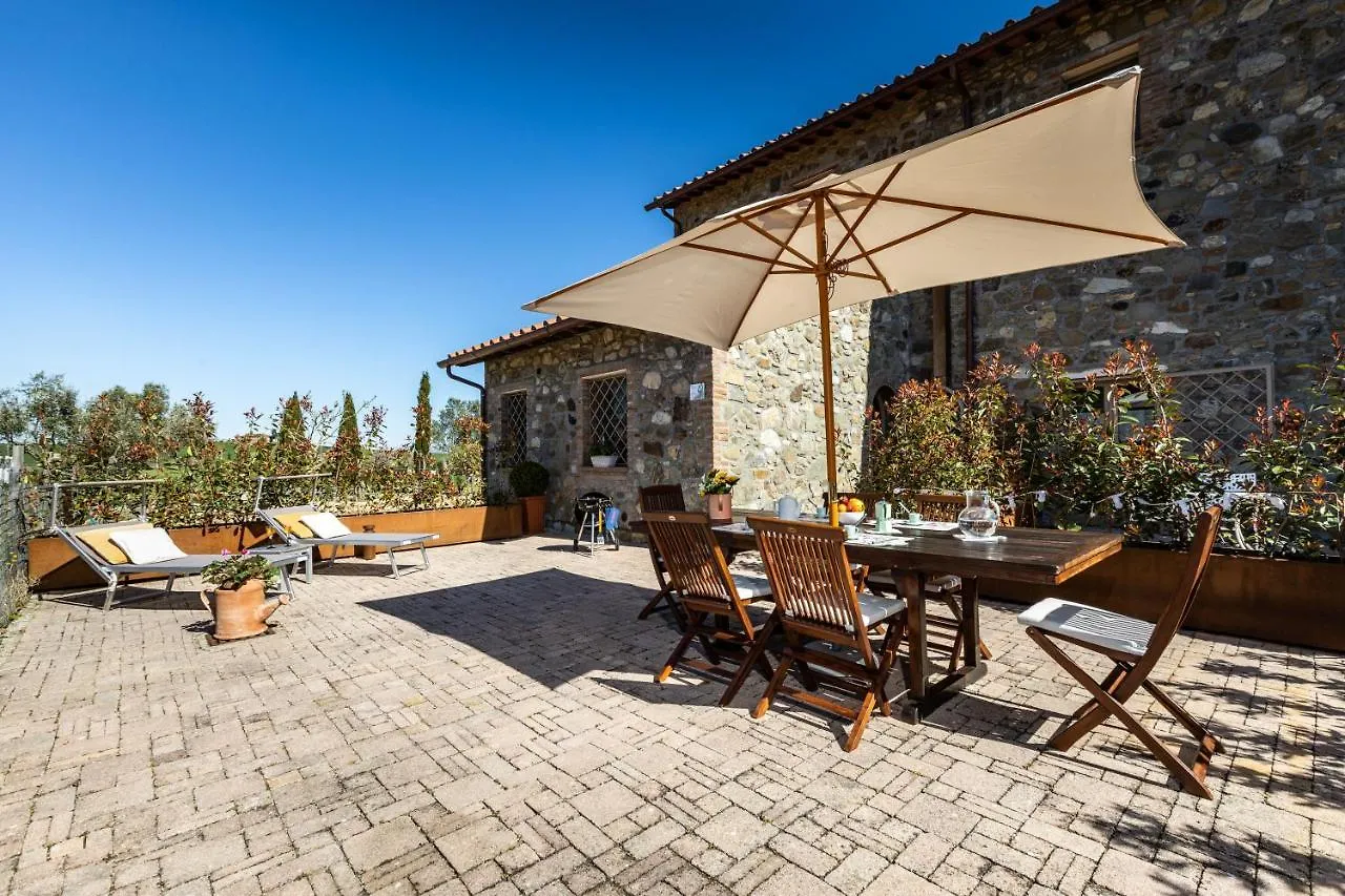 Апартаменты Appartamento In Casale Con Piscina Casa I Pavoni Кьянни Италия