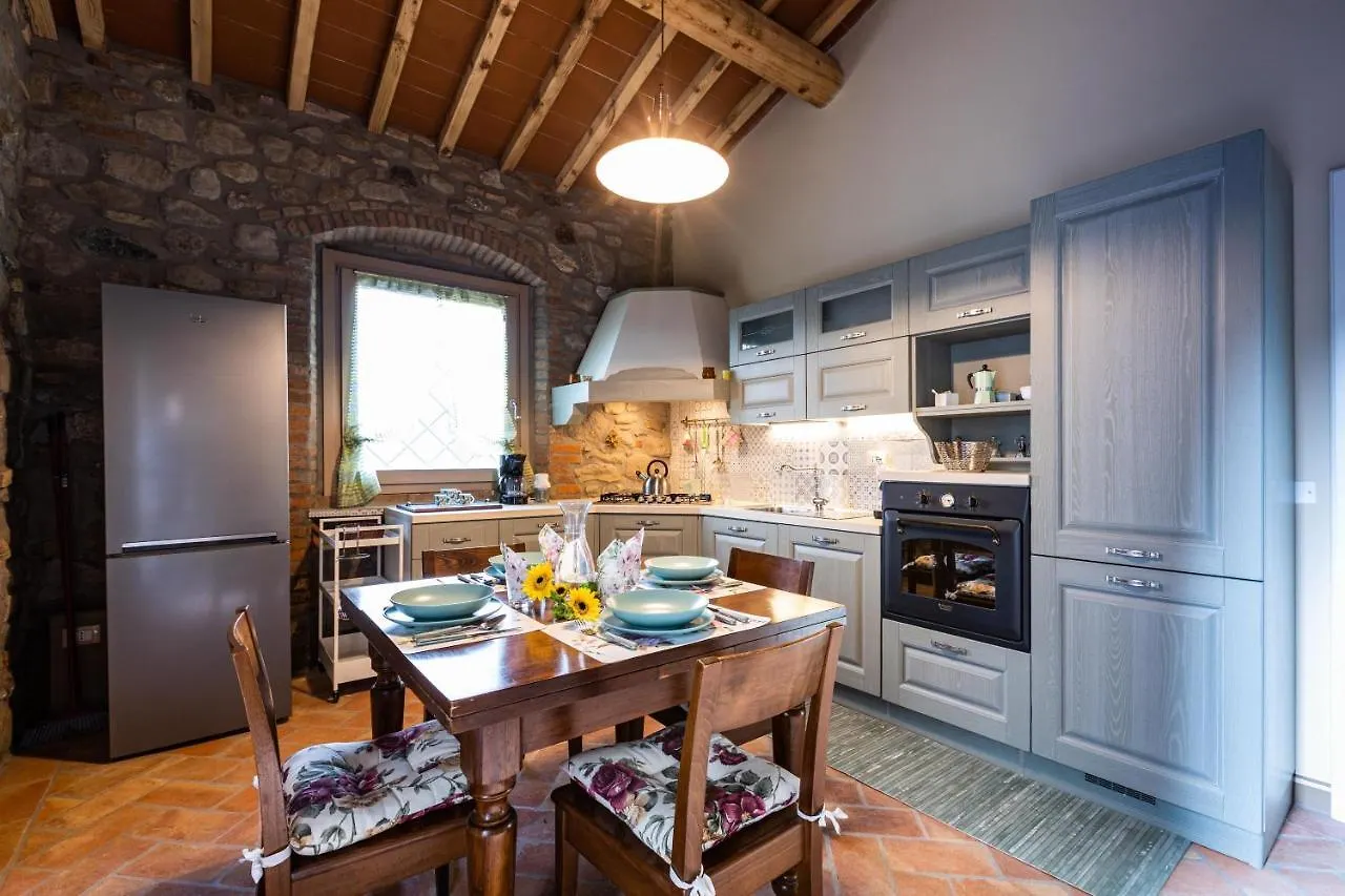 Appartamento in casale con piscina Casa I Pavoni Chianni